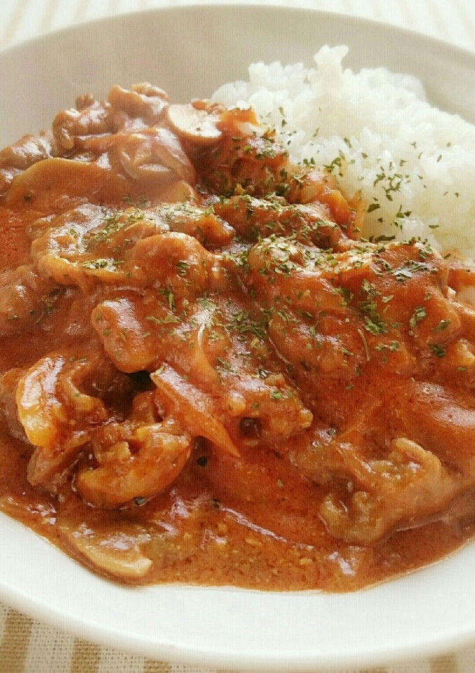 簡単★15分で！ビーフストロガノフ風-レシピのメイン写真