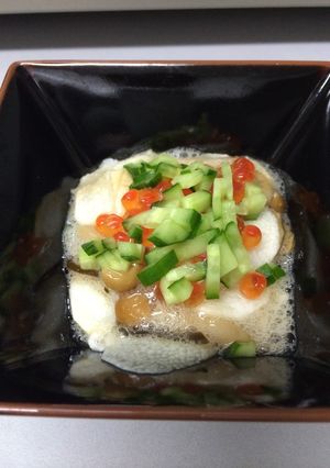 なめこと長芋の塩昆布和え-レシピのメイン写真