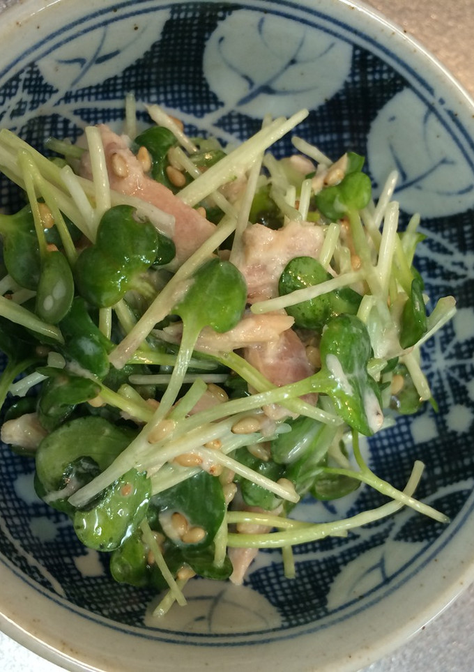 ツナとかいわれ大根の和え物-レシピのメイン写真