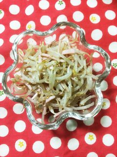 あと一品の超簡単もやしとハムの和え物-レシピのメイン写真