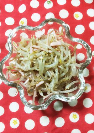 あと一品の超簡単もやしとハムの和え物-レシピのメイン写真