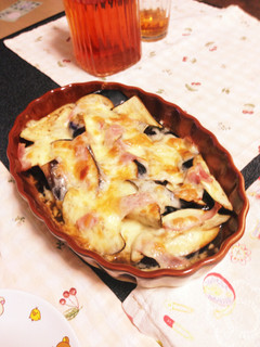 糖質制限おつまみ☆ナスのチーズ焼き!-レシピのメイン写真