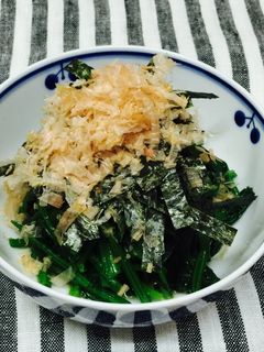 ほうれん草 と 海苔 のおひたし-レシピのメイン写真