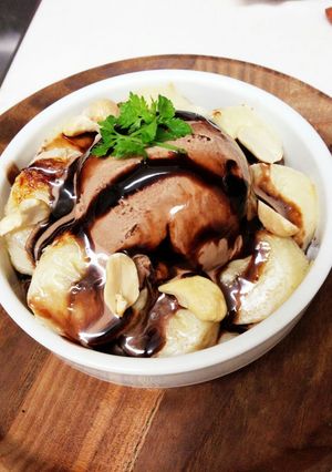 ココットカマンde焼きバナナパフェ-レシピのメイン写真