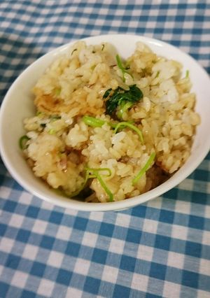 三つ葉と油揚げの混ぜごはん-レシピのメイン写真