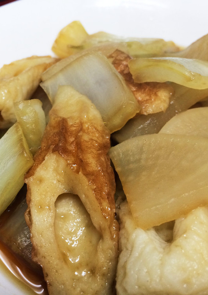 旬野菜！白菜と大根とちくわの煮付け-レシピのメイン写真