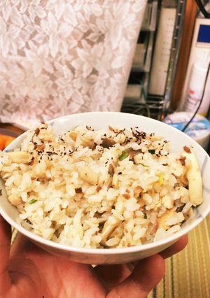 秋刀魚ときのこのまぜご飯-レシピのメイン写真