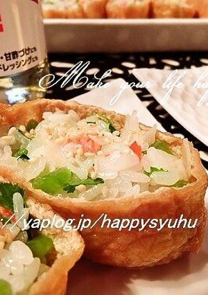 大根の葉とかにかまde☆いなりずし-レシピのメイン写真