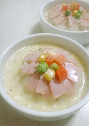 ココットカマンで簡単チーズリゾット-レシピのメイン写真