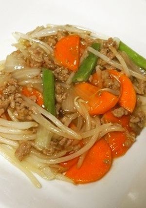 豚ひき肉のもやし炒め-レシピのメイン写真