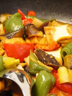 厚揚げと茄子の味噌炒め-レシピのメイン写真