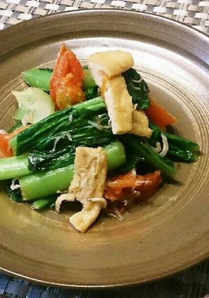 カルシウム豊富♪小松菜とトマトの煮浸し-レシピのメイン写真