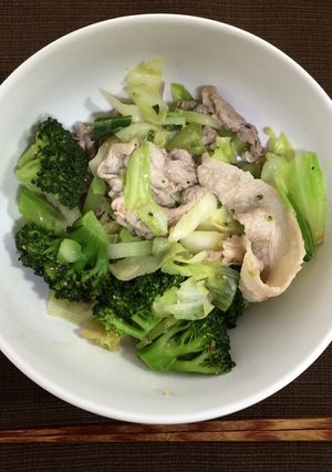 ブロッコリーとキャベツの味噌炒め-レシピのメイン写真