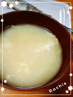 ふわふわ卵のお味噌汁♡-レシピのメイン写真
