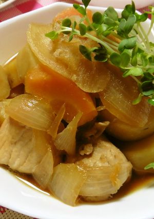 さつま芋ととりのこっくり煮♪-レシピのメイン写真
