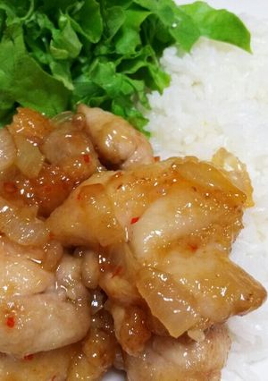 超簡単!!鶏肉のスイートチリ丼-レシピのメイン写真