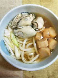 簡単!牡蠣うどん♪-レシピのメイン写真