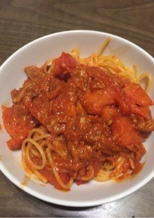 トマトとツナの即席パスタ-レシピのメイン写真