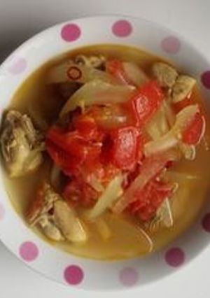 ♡鶏肉と玉葱のｶﾚｰｽｰﾌﾟｩｩ♡-レシピのメイン写真