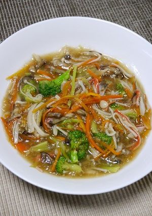 からだが温まる！秋野菜の蟹風味みぞれ煮-レシピのメイン写真