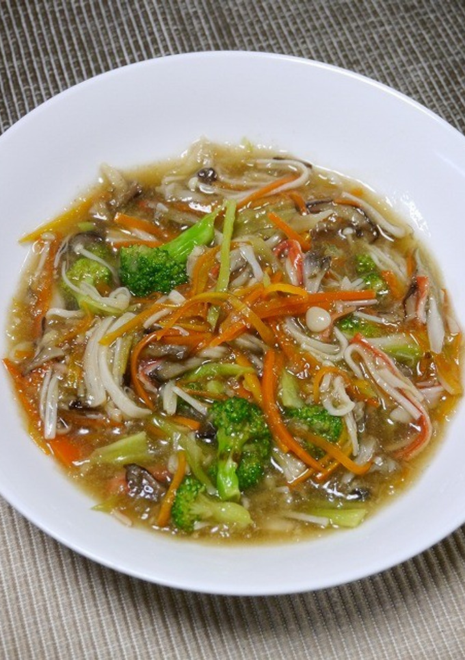 からだが温まる！秋野菜の蟹風味みぞれ煮-レシピのメイン写真