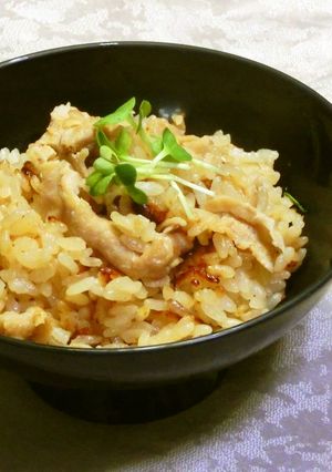 豚ロースの炊き込みご飯-レシピのメイン写真