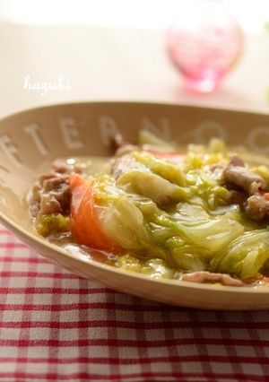 簡単☆材料3つで中華風♪白菜のうま煮-レシピのメイン写真