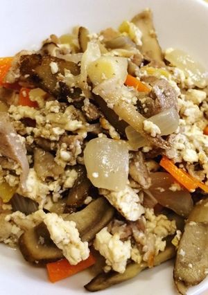 お野菜たっぷり★　秋の炒り豆腐-レシピのメイン写真