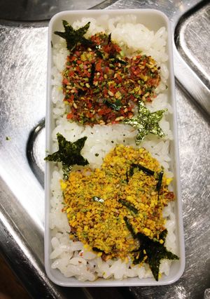 簡単♡かわいい♡ふりかけ弁当♡-レシピのメイン写真