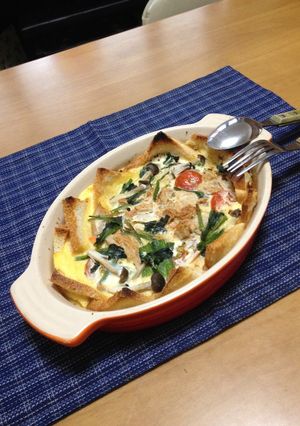 皆でワイワイ食パンであったかツナキッシュ-レシピのメイン写真