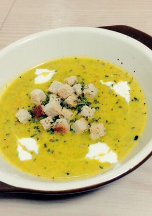 冷凍かぼちゃで簡単！皮で栄養も♡スープ-レシピのメイン写真