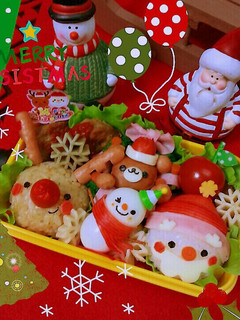 ころころおにぎりXmasキャラ弁♪-レシピのメイン写真
