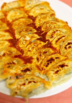 大根菜っ葉のパリパリチーズ餃子-レシピのメイン写真
