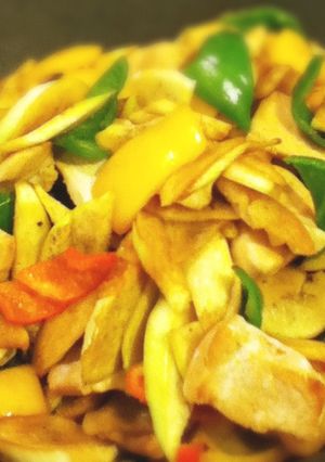 まこもたけと鶏胸肉の炒めもの-レシピのメイン写真