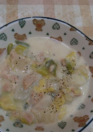 たっぷり白菜とシーチキンのクリーム煮-レシピのメイン写真