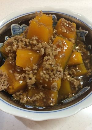 簡単美味しいかぼちゃのそぼろ煮☆-レシピのメイン写真