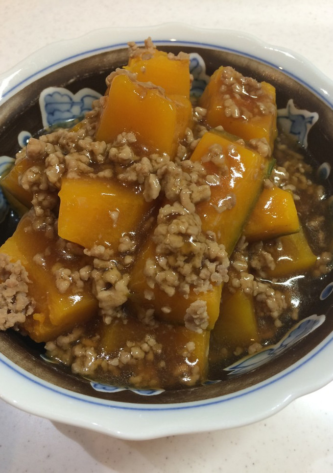 簡単美味しいかぼちゃのそぼろ煮☆-レシピのメイン写真