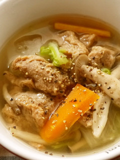 大豆のお肉でヘルシーあったかスープ-レシピのメイン写真