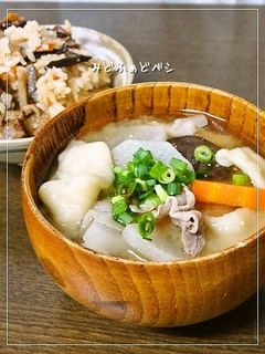 創味シャンタンでコク旨✿中華風だんご汁-レシピのメイン写真