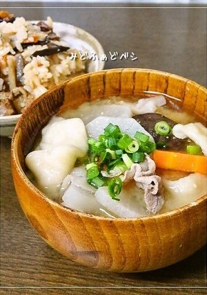 創味シャンタンでコク旨✿中華風だんご汁-レシピのメイン写真