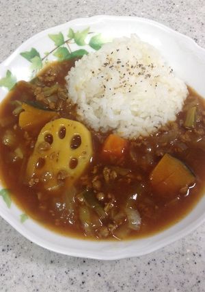 冬野菜の和風キーマカレー-レシピのメイン写真