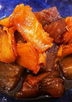 牛すじ肉とこんにゃくの味噌煮-レシピのメイン写真