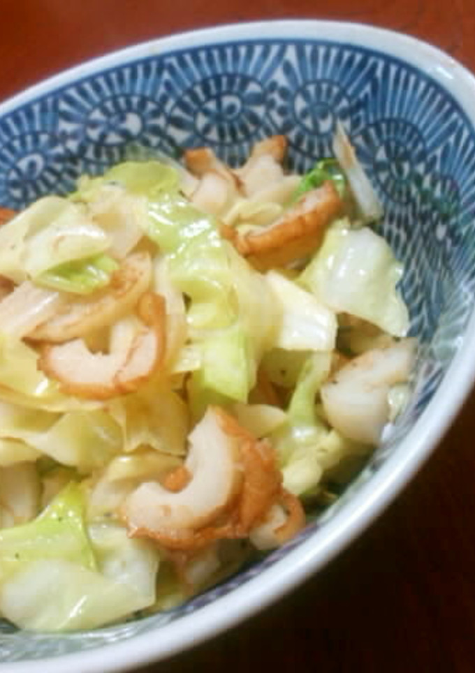 お弁当に！～ちくわとキャベツの炒め物～-レシピのメイン写真