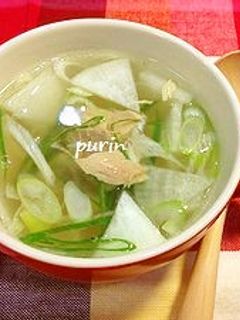 ツナと大根の中華風スープ-レシピのメイン写真