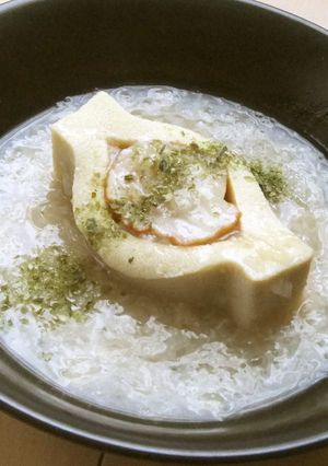 高野豆腐のはさみ煮のおろし長芋かけ-レシピのメイン写真
