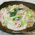 ベーコンとチンゲン菜のクリーム煮