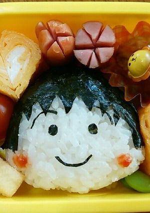 キャラ弁 ちびまる子ちゃん 簡単おにぎり-レシピのメイン写真