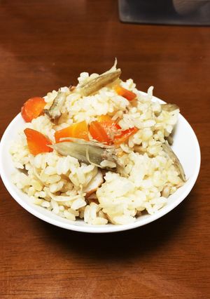 発芽玄米で健康ツナごぼうご飯♪-レシピのメイン写真