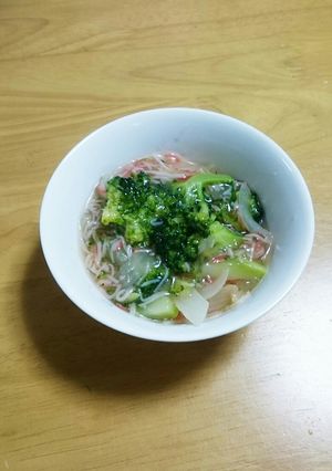 ブロッコリーとカニかまのうま煮-レシピのメイン写真