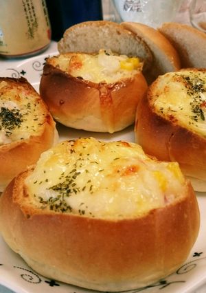 ロールパンでグラタンパン☆彡-レシピのメイン写真